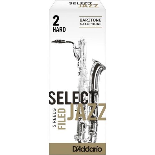 Palheta 2 Hard "Select Jazz Filed - D'Addario", Sax Barítono, unid.