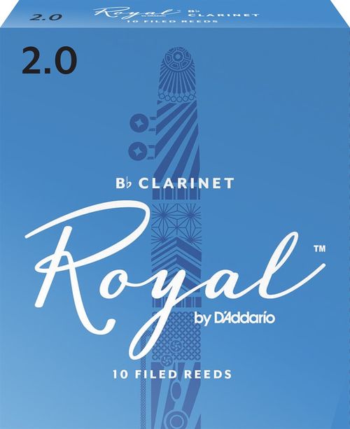 Palheta 2.0 "Royal - D'Addario", Clarinete, unid.