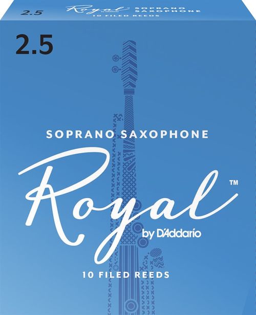Palheta 2.5 "Royal - D'Addario", Sax Soprano, unid.