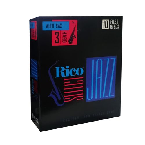 Palheta 3 Hard "Select Jazz Filed - RICO", Sax Alto, unid.