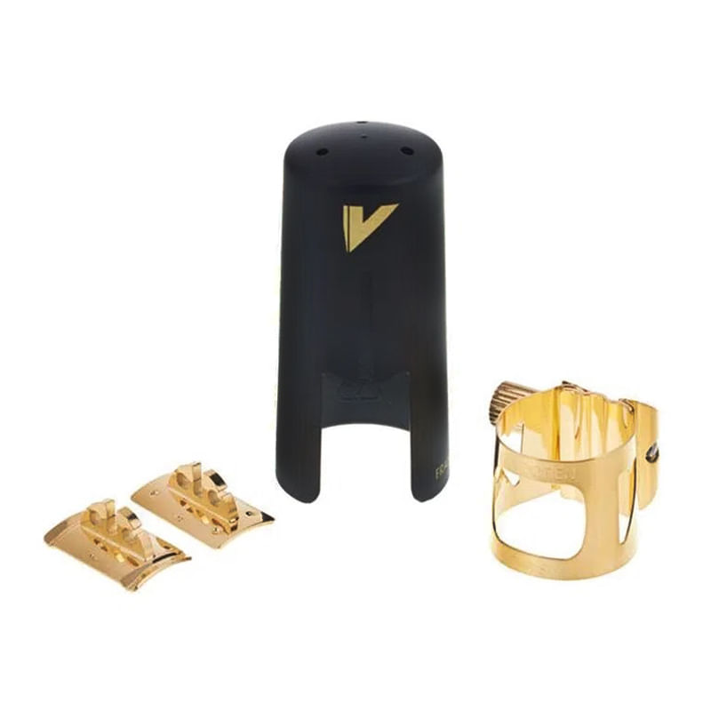 Abraçadeira e cobreboquilha plástica para Sax Soprano, Vandoren