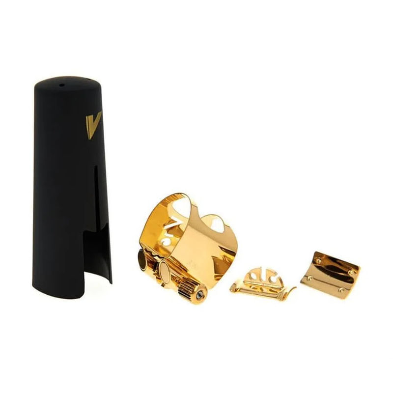 poláura フラワービスチェ　sax Abraçadeira e cobreboquilha plástica para Sax Tenor. Vandoren