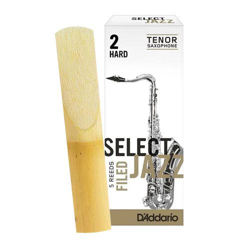 Palheta 2 Hard "Select Jazz Filed - D'Addario", Sax Tenor, un.