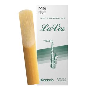 Palheta Medium Soft "La Voz - D'Addario", Sax Tenor, unid