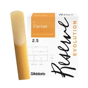 Palheta 2.5 Evolution - D'Addario, Clarinete Bb un.
