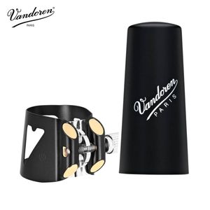 Abraçadeira Vandoren Optimum Black para Clarone Baixo, com cobreboq. plástica