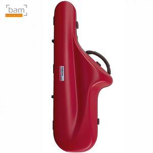 Estojo para Sax Tenor Bb "BAM mod. Cabine", cor vermelho romã, unid.