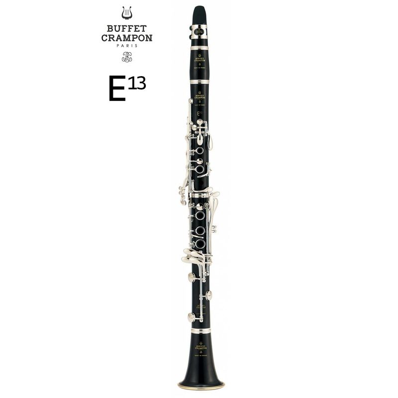 Clarinete em Bb Buffet Crampon E13, 18 chaves, mecanismo Clarinete em Bb Buffet Crampon E13, 18 chaves, mecanismo