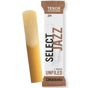 Palheta 2 Hard "Select Jazz Unfiled - D'Addario", Sax Tenor, un.
