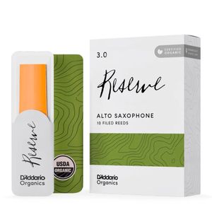Palheta 3.0 "Reserve - D'Addario" Organic, Sax Alto, un.