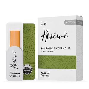 Palheta 3.0 "Reserve - D'Addario" Organic, Sax Soprano, un.