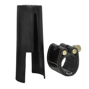 Abraçadeira de Couro c/ Ressonador para Sax Barítono e cobre boquilha p/ boq. de Massa, ."Free Sax", un